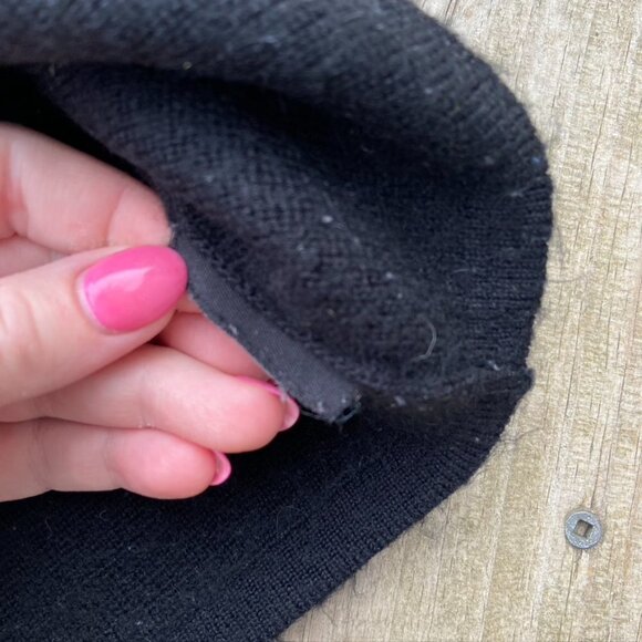 Vintage Blend of America Wool Crewneck Black Sweater size Large - Picture 8 of 10